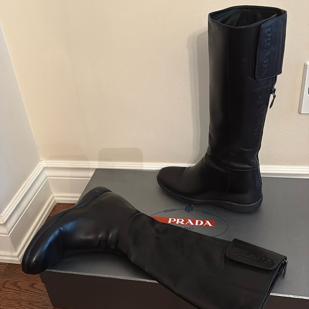So beautiful Prada leather boots